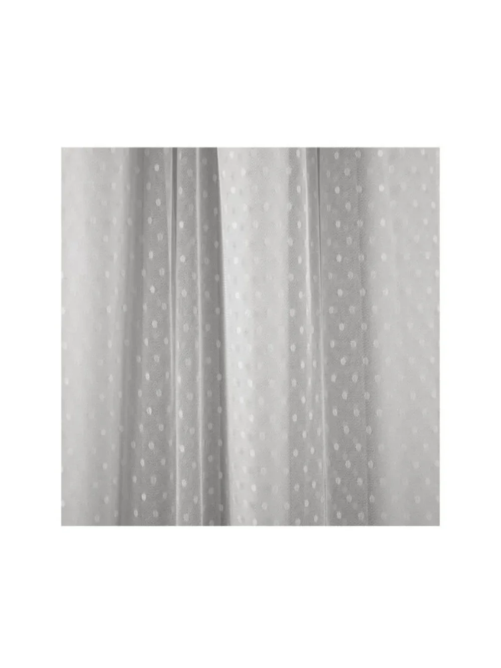 Cottage Polka Dot Sheer Window Curtain Panel Set of 2-38